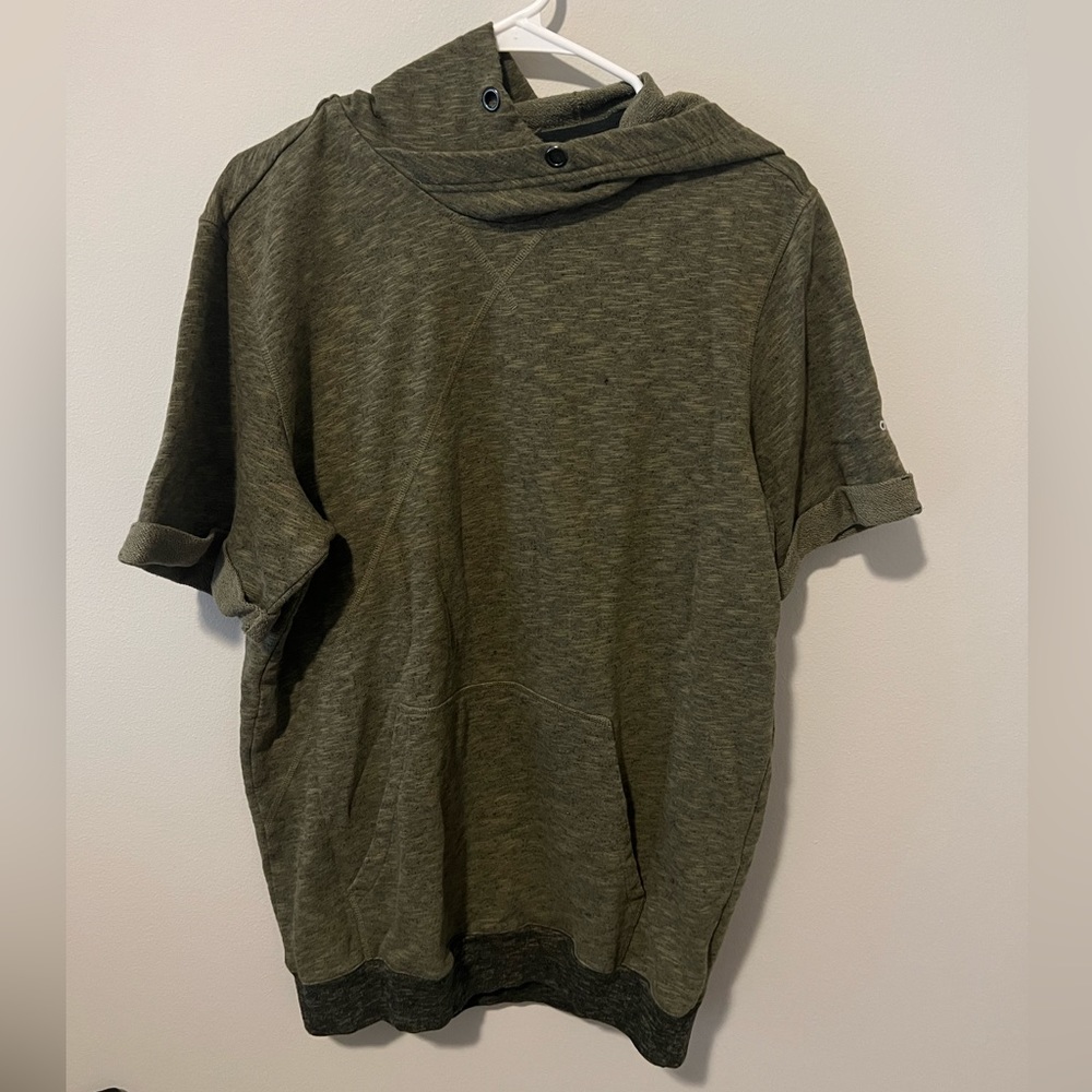 Adidas short sleeve work out hoodie